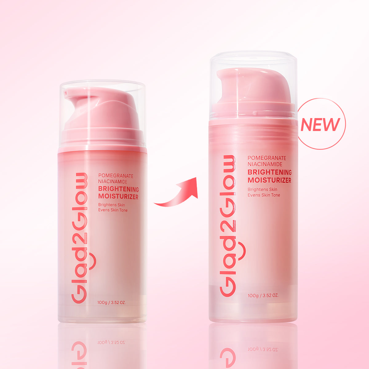 GLAD2GLOW POMEGRANATE NIACINAMIDE BRIGHTENING MOISTURIZER 100G