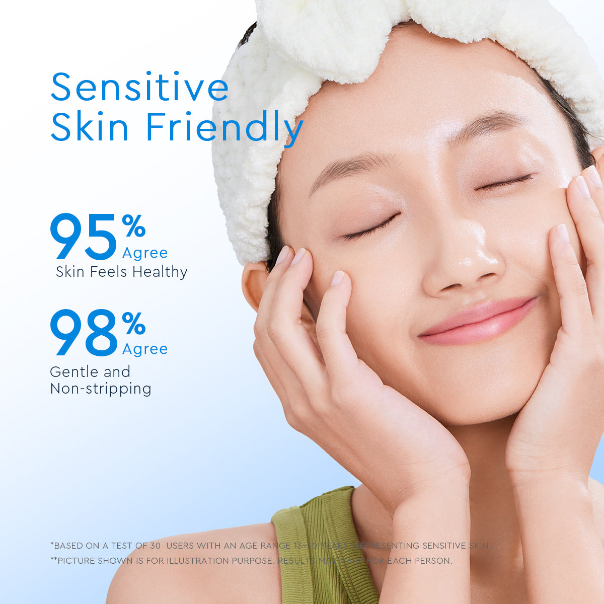 GLAD2GLOW TREMELLA VITA B5 SENSITIVE CALMING GEL CLEANSER 70ML