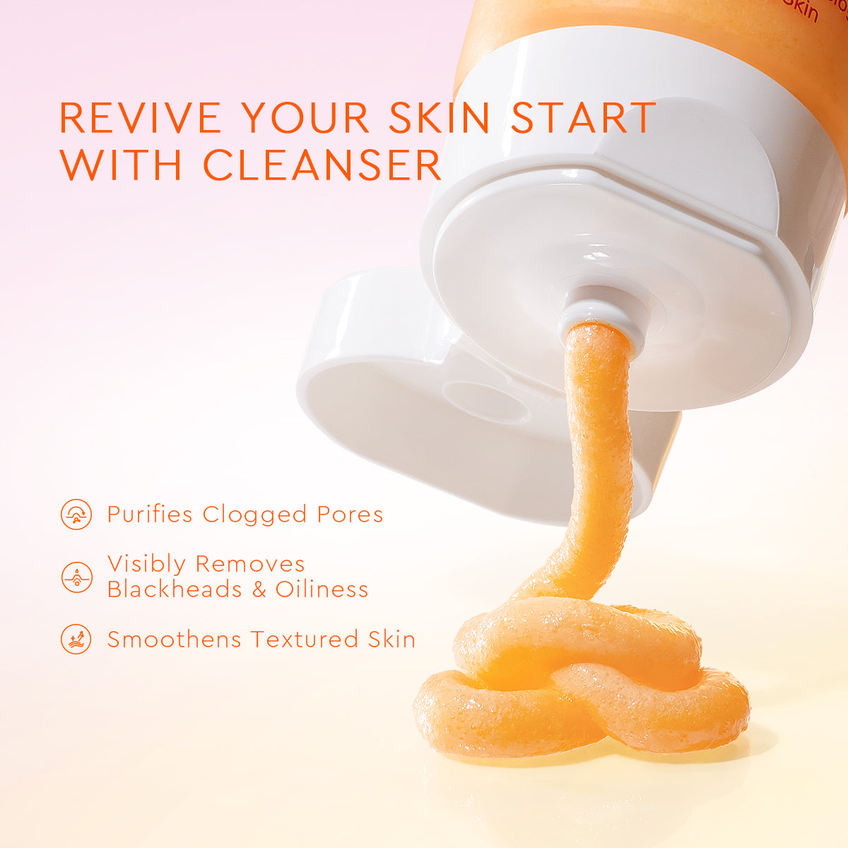 GLAD2GLOW YUZU AHA BLACKHEAD EXFOLIATING CLEANSER 70G