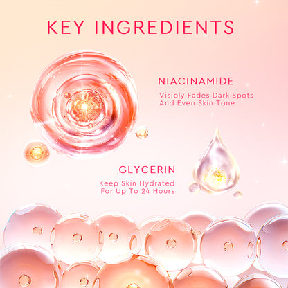 GLAD2GLOW CREAMY BERRY OVERNIGHT BRIGHT BODY SERUM 300ML