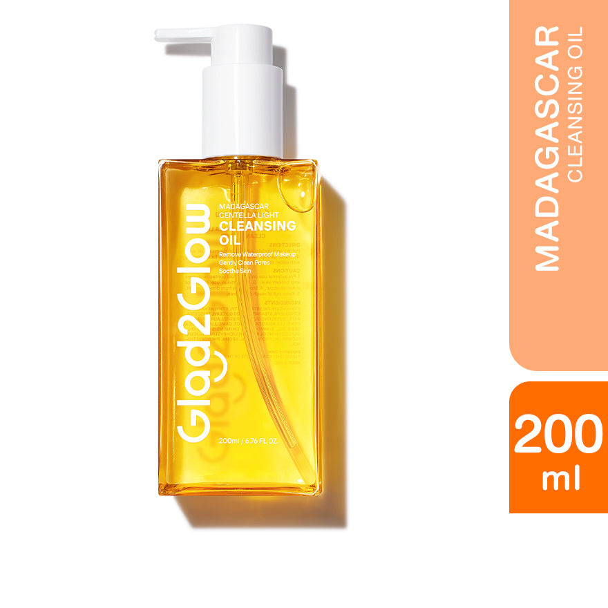 GLAD2GLOW MADAGASCAR CENTELLA LIGHT CLEANSING OIL 200ML