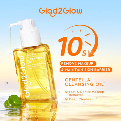 GLAD2GLOW MADAGASCAR CENTELLA LIGHT CLEANSING OIL 100ML