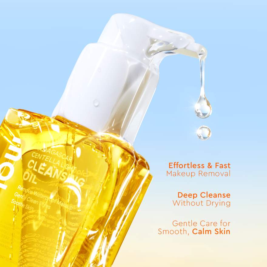 GLAD2GLOW MADAGASCAR CENTELLA LIGHT CLEANSING OIL 100ML