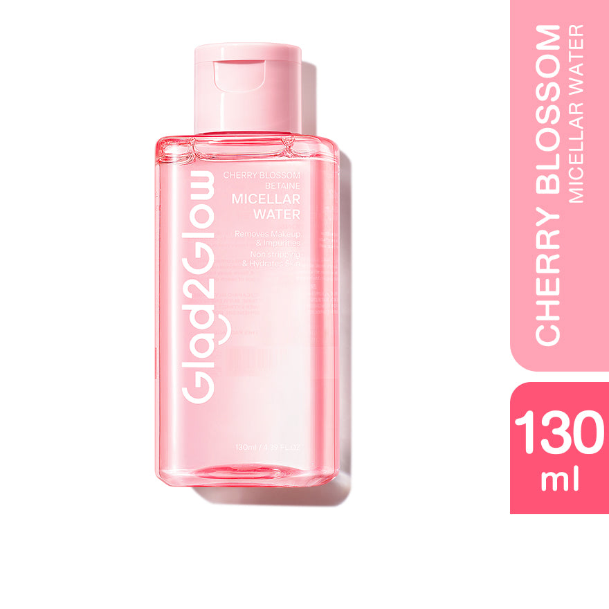 GLAD2GLOW CHERRY BLOSSOM BETAINE MICELLAR WATER 130ML