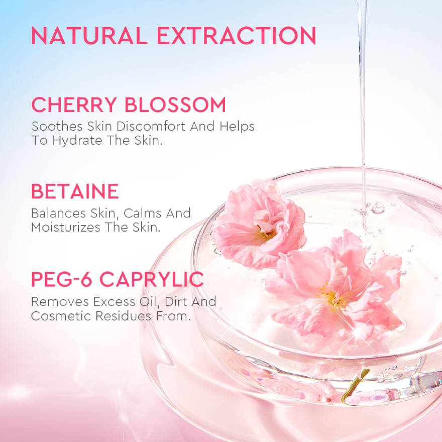 GLAD2GLOW CHERRY BLOSSOM BETAINE MICELLAR WATER 130ML