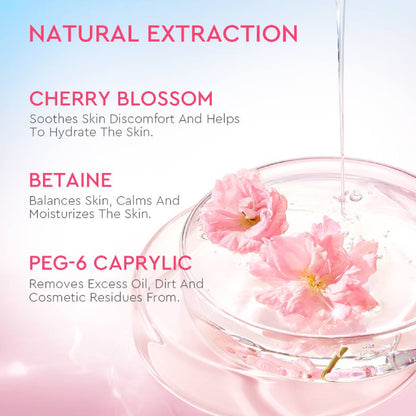 GLAD2GLOW CHERRY BLOSSOM BETAINE MICELLAR WATER 130ML