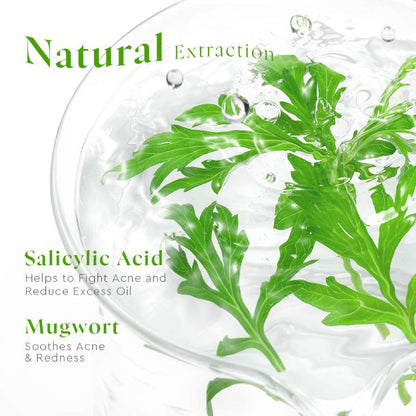 GLAD2GLOW MUGWORT SALICYLIC ACID ACNE CLEAR MICELLAR WATER 130ML