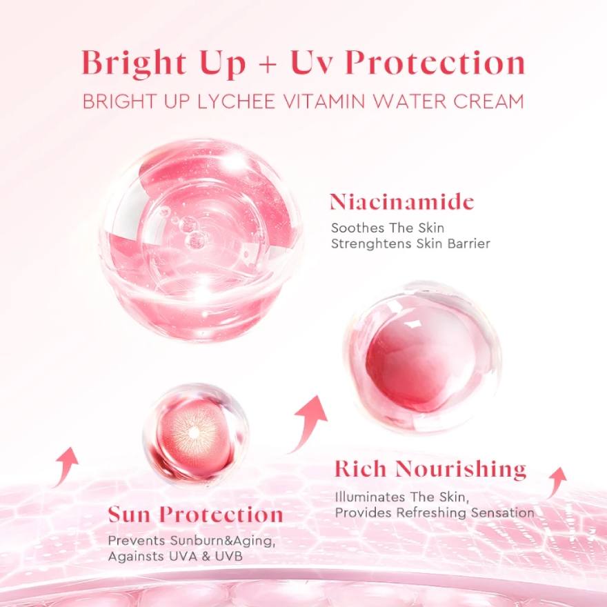 GLAD2GLOW BRIGHT UP LYCHEE VITAMIN WATER CREAM SPF30 PA++ 30G