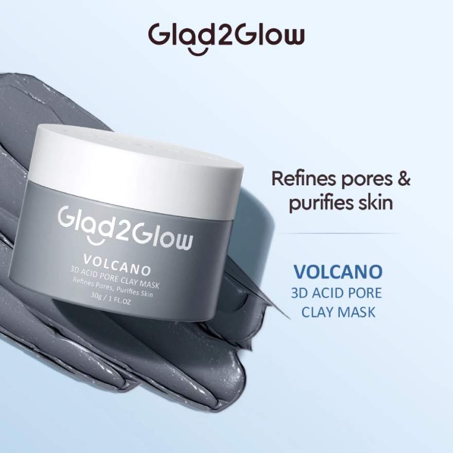 GLAD2GLOW VOLCANO 3D ACID PORE CLAY MASK 30G