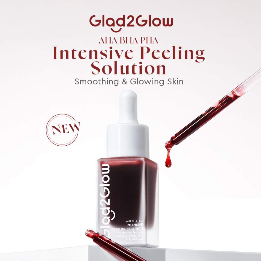 GLAD2GLOW AHA BHA PHA Intensive Peeling Solution 15ml