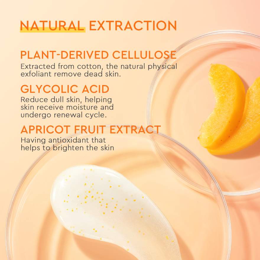 GLAD2GLOW APRICOT GLYCOLIC ACID EXFO SMOOTH PEELING GEL 50G
