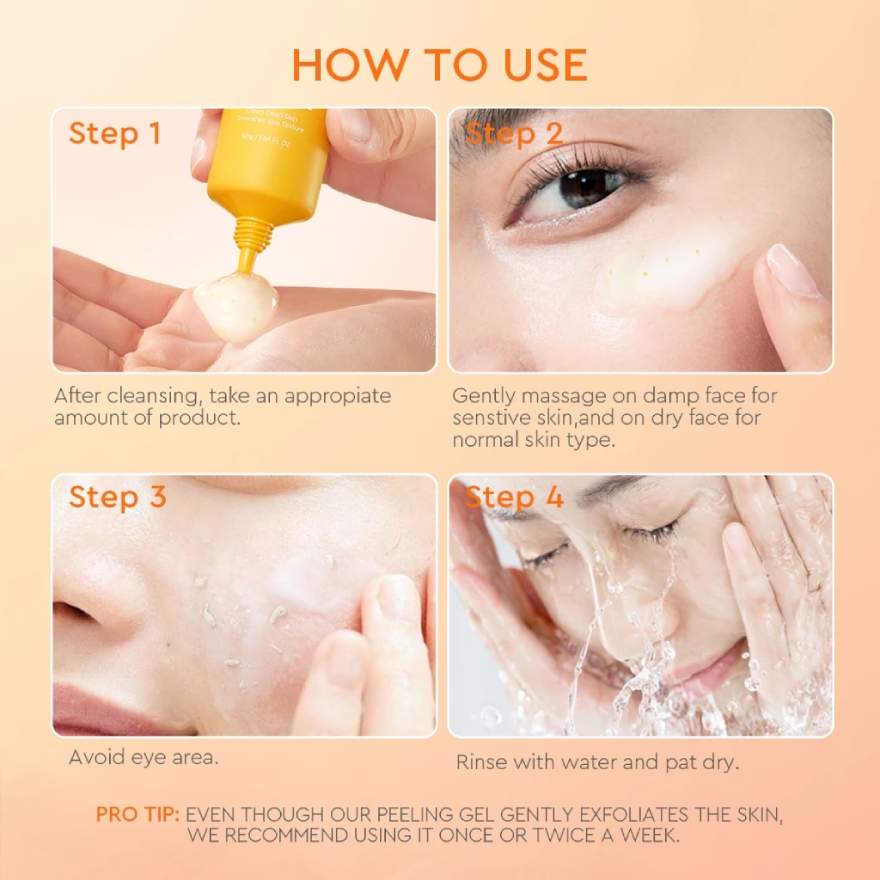 GLAD2GLOW APRICOT GLYCOLIC ACID EXFO SMOOTH PEELING GEL 50G