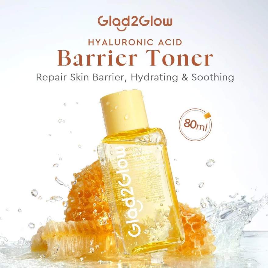 GLAD2GLOW PROPOLIS HYALURONIC ACID BARRIER TONER 80ML