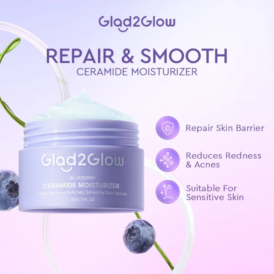 GLAD2GLOW BLUEBERRY CERAMIDE MOISTURIZER 30G