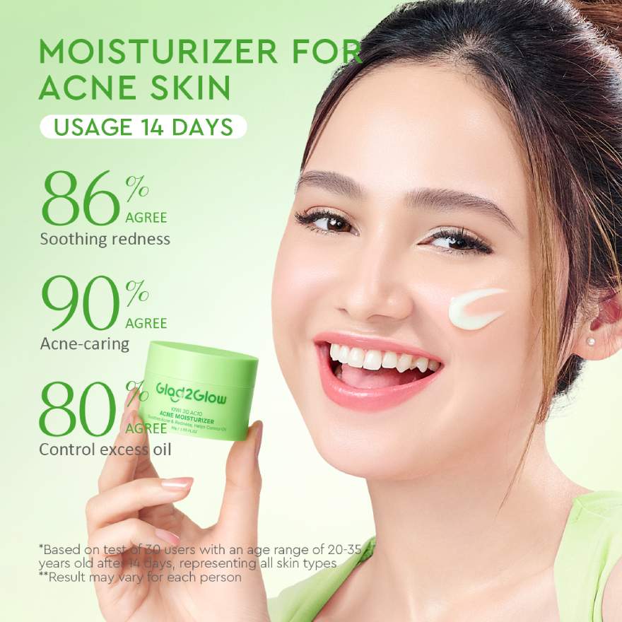 GLAD2GLOW KIWI 3D ACID ACNE MOISTURIZER 30G