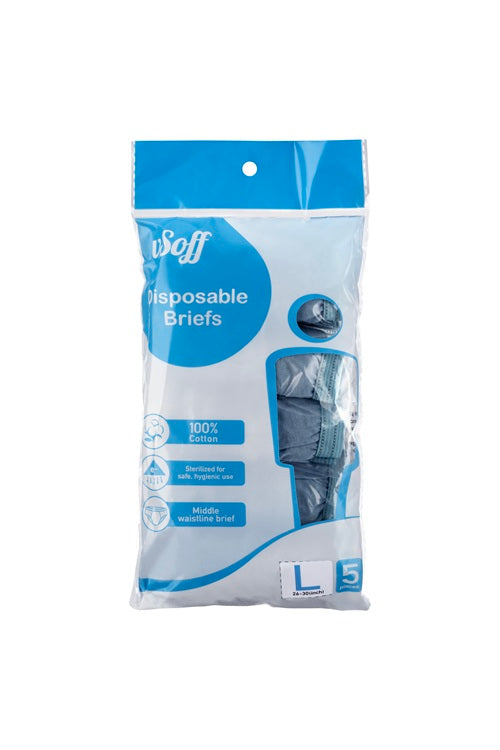 VSOFF DISPOSABLE BRIEFS MEN L 5S