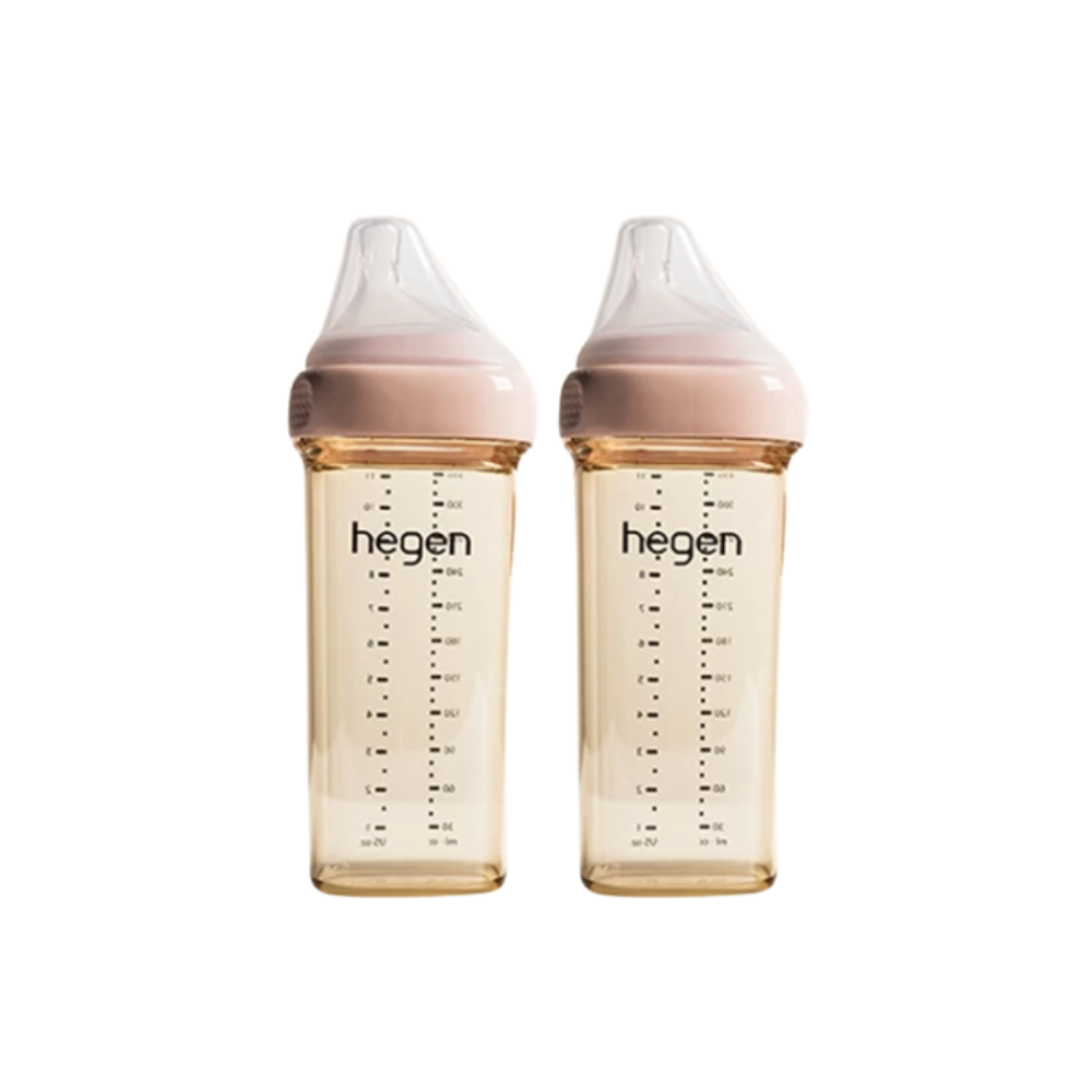 HEGEN PCTO FEEDING BOTTLE PPSU PINK 330ML 2S