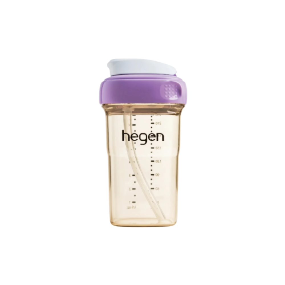 HEGEN PCTO STRAW CUP PPSU SLOW FLOW PURPLE 240ML