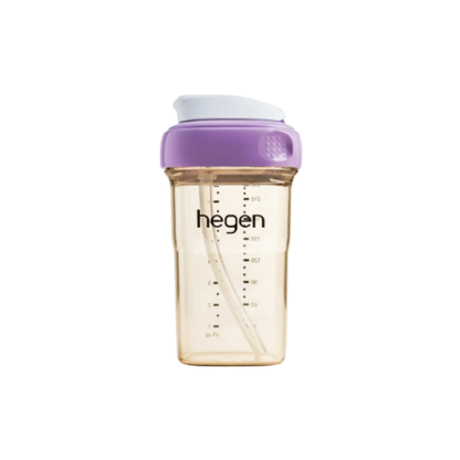 HEGEN PCTO STRAW CUP PPSU SLOW FLOW PURPLE 240ML
