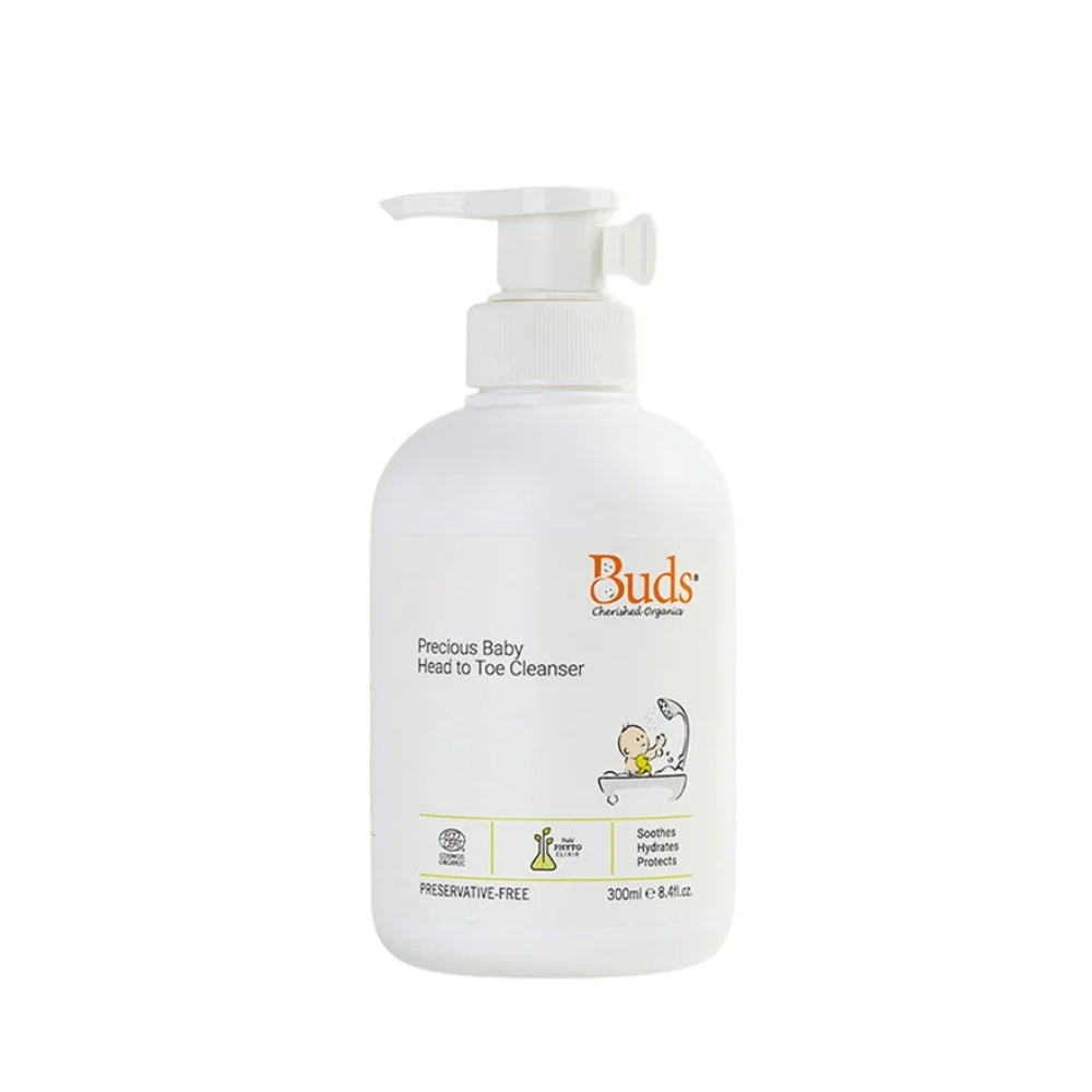 BUDS CHERISHED ORGANICS PRECIOUS BABY HEAD TO TOE CLEANSER 300ML