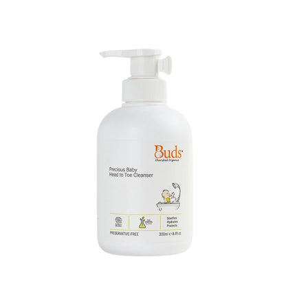 BUDS CHERISHED ORGANICS PRECIOUS BABY HEAD TO TOE CLEANSER 300ML