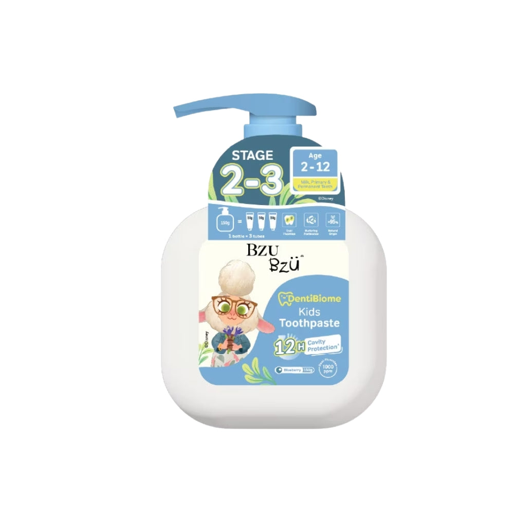 BZU BZU DENTIBIOME KIDS TOOTHPASTE STAGE 2-3 BLUEBERRY