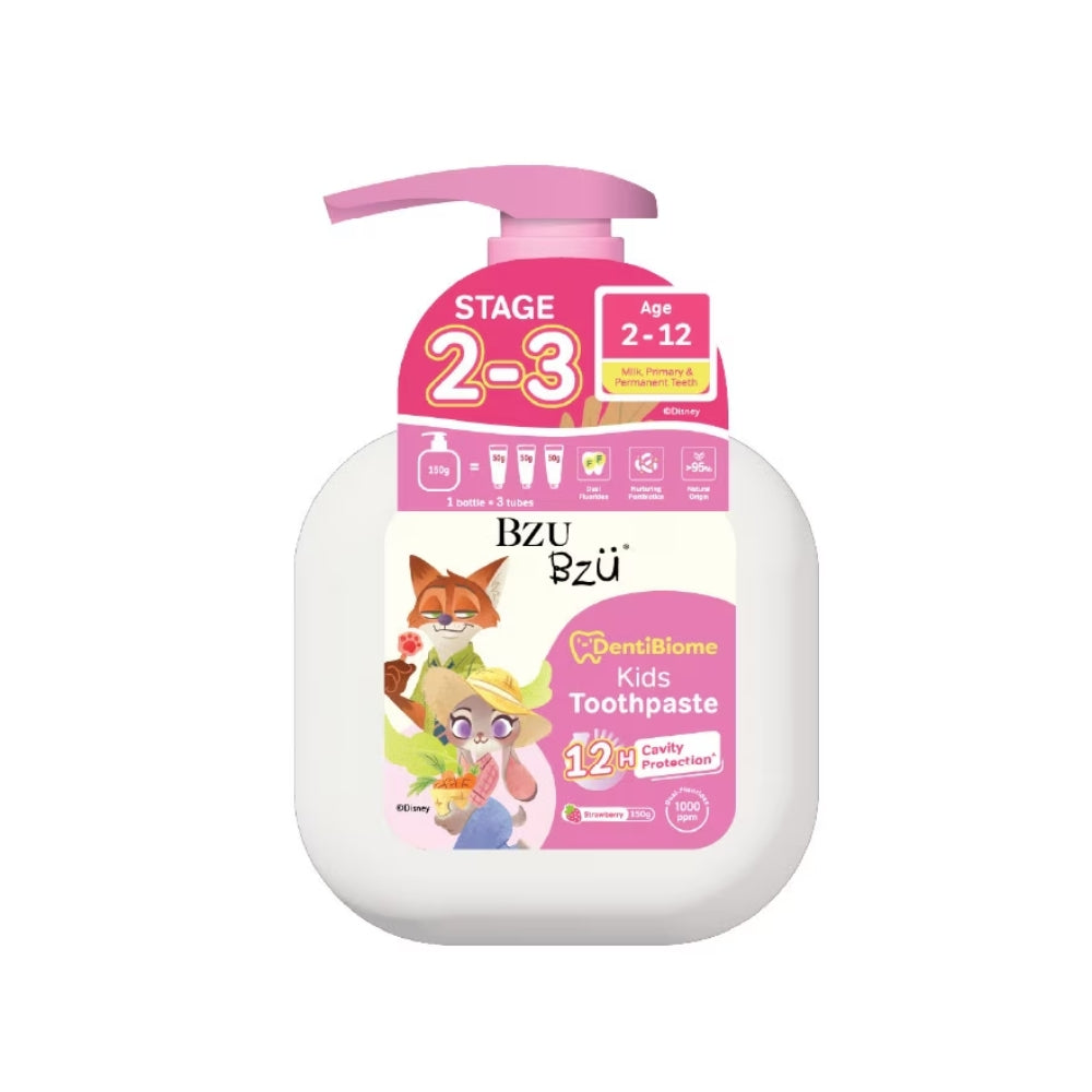BZU BZU DENTIBIOME KIDS TOOTHPASTE STAGE 2-3 STRAWBERRY
