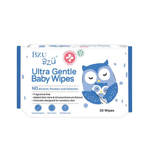 BZUBZU ULTRA GENTLE BABY WIPES 30S-BGWP