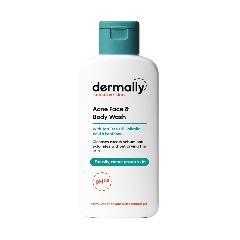DERMALLY ACNE FACE & BODY WASH 70ML