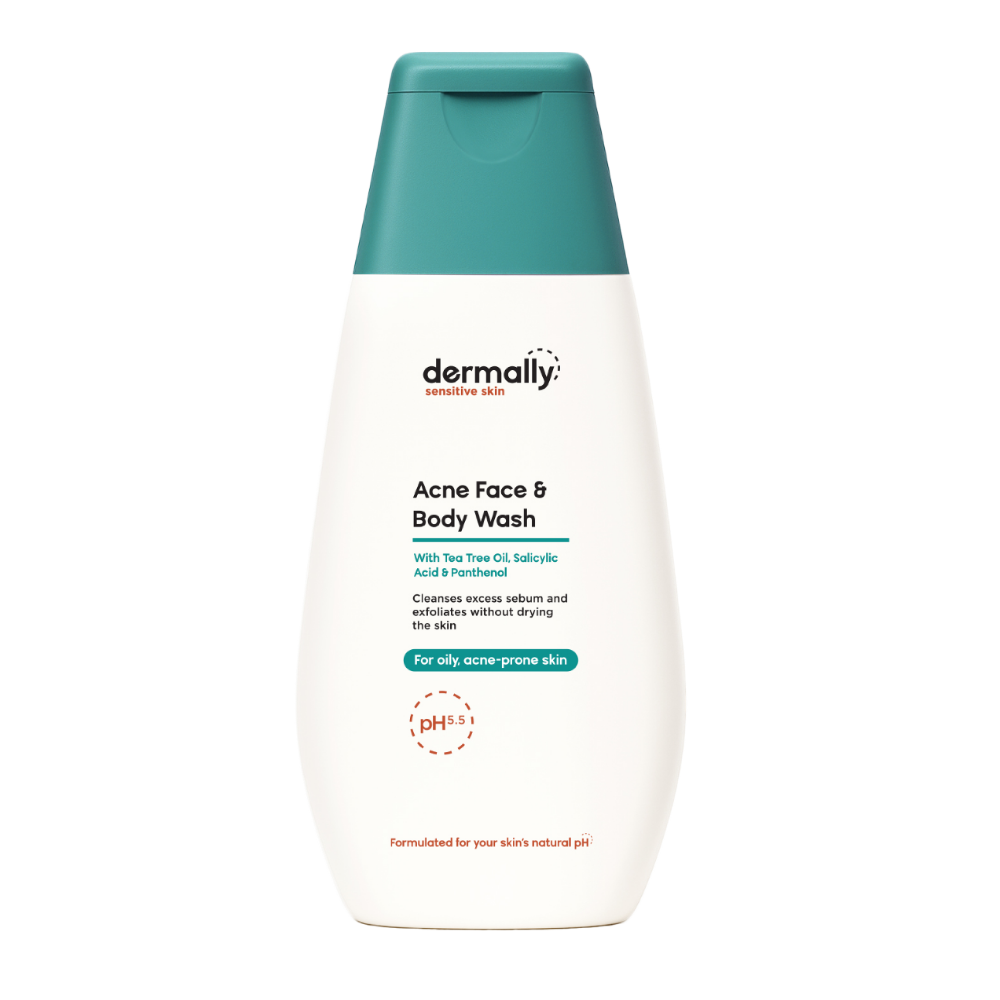 DERMALLY ACNE & BODY WASH 200ML