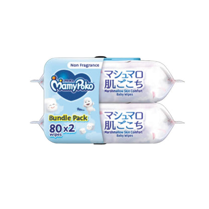 MAMYPOKO BABY WIPES NON FRAGRANCE 80SX2