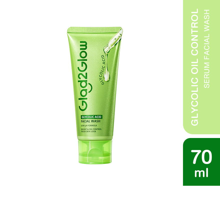 GLAD2GLOW GLYCOLIC ACID FACIAL WASH 70G