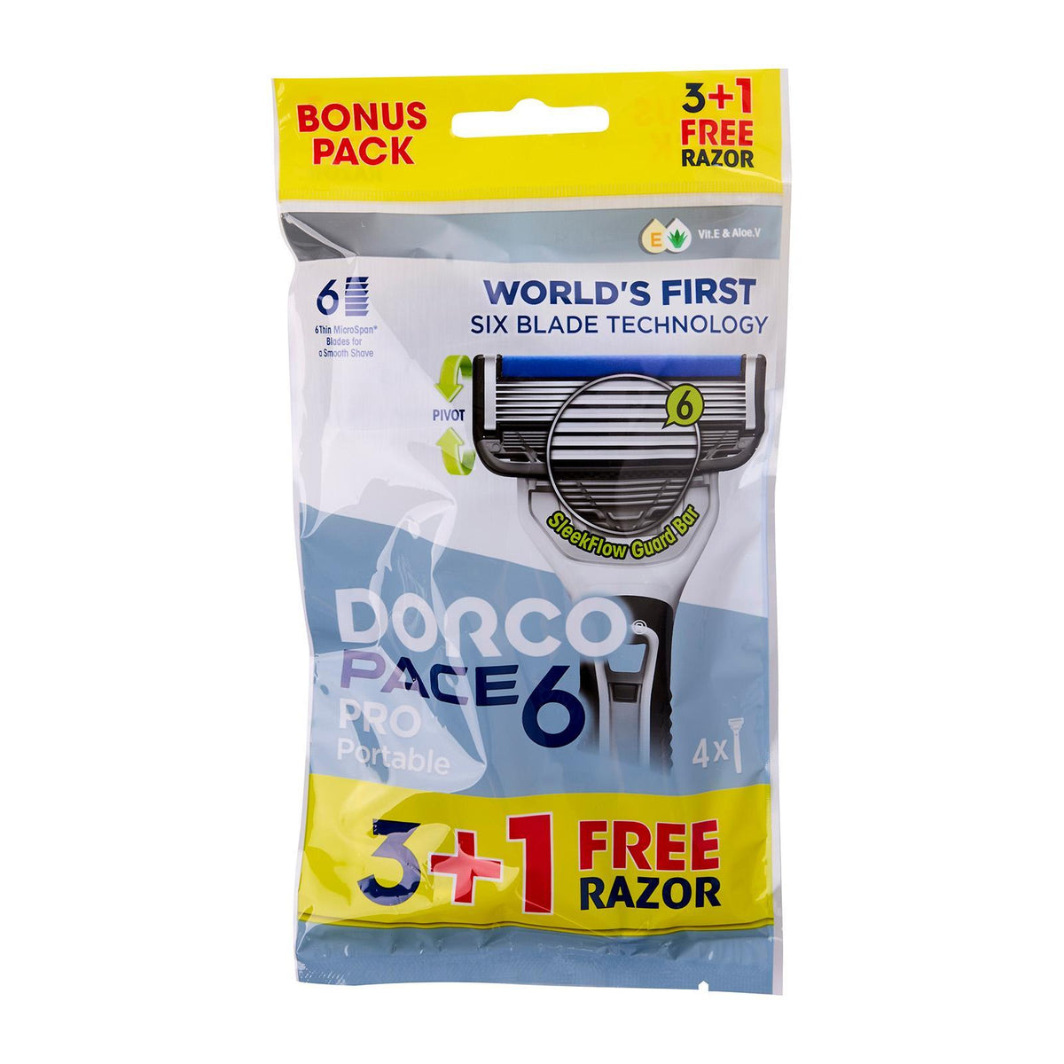 DORCO PACE 6 PRO DISPOSABLE 3S+1S