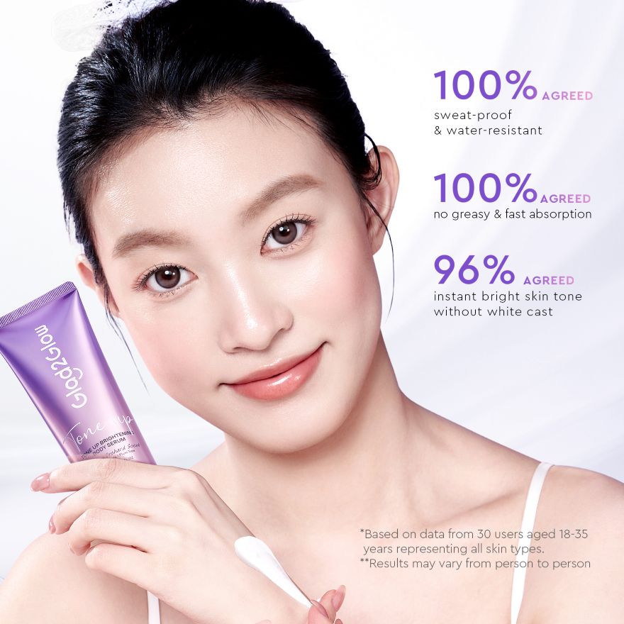 GLAD2GLOW TONE UP BRIGHTENING BODY SERUM 100ML