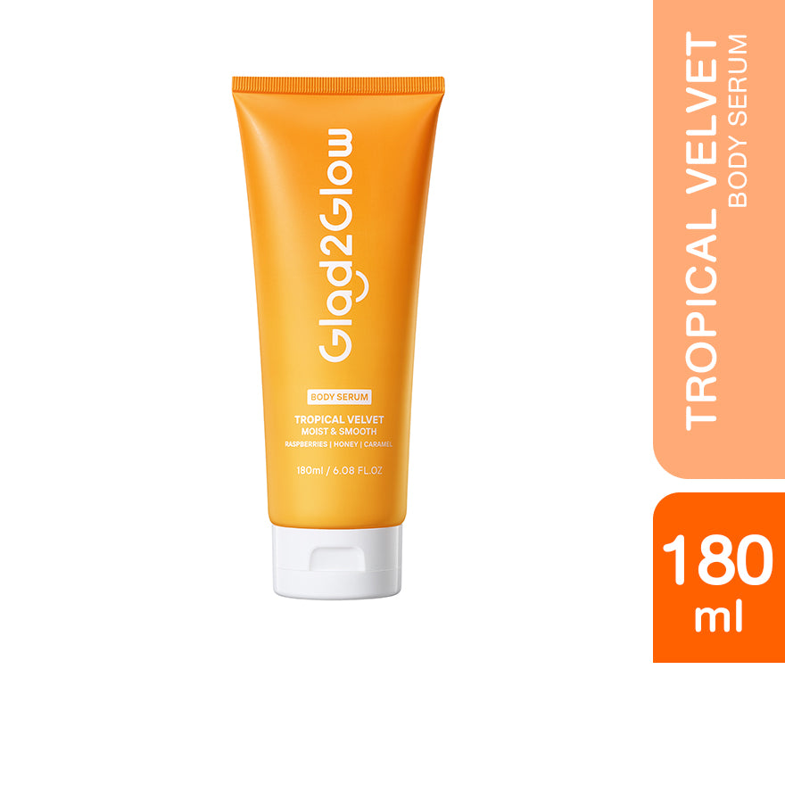 GLAD2GLOW TROPICAL VELVET MOIST & SMOOTH BODY SERUM 180ML