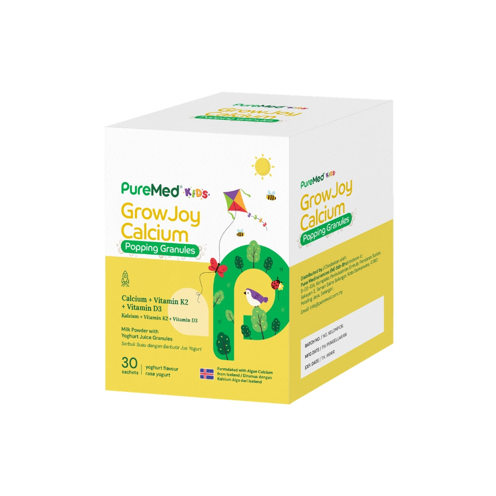 PUREMED KIDS GROWJOY CALCIUM POPPING GRANULES 30S