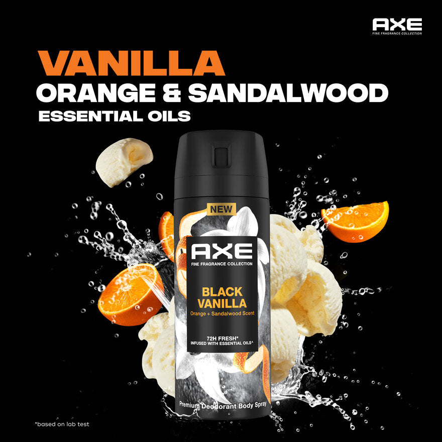 AXE DEO SPRAY BLACK VANILLA 135ML