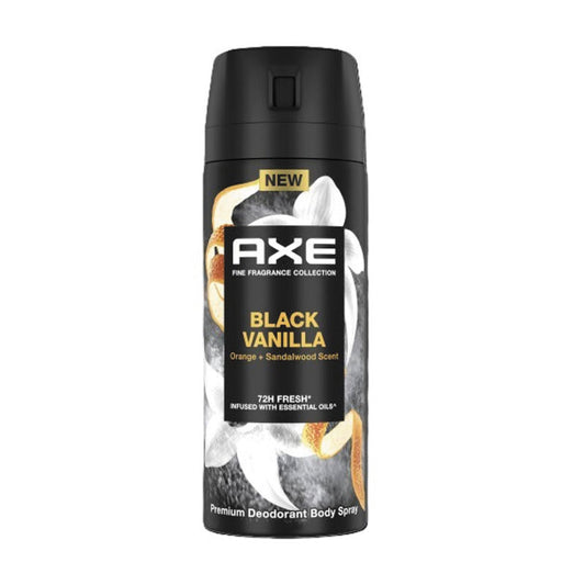 AXE DEO SPRAY BLACK VANILLA 135ML