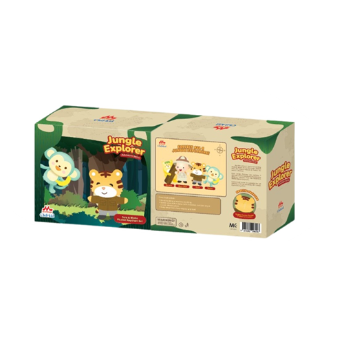MORINAGA PLUSHIE KEYCHAIN TORA AND MOMO SET - GWP