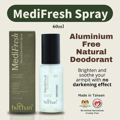 HUTHAN MEDIFRESH NATURAL DEODORANT SPRAY 60ML