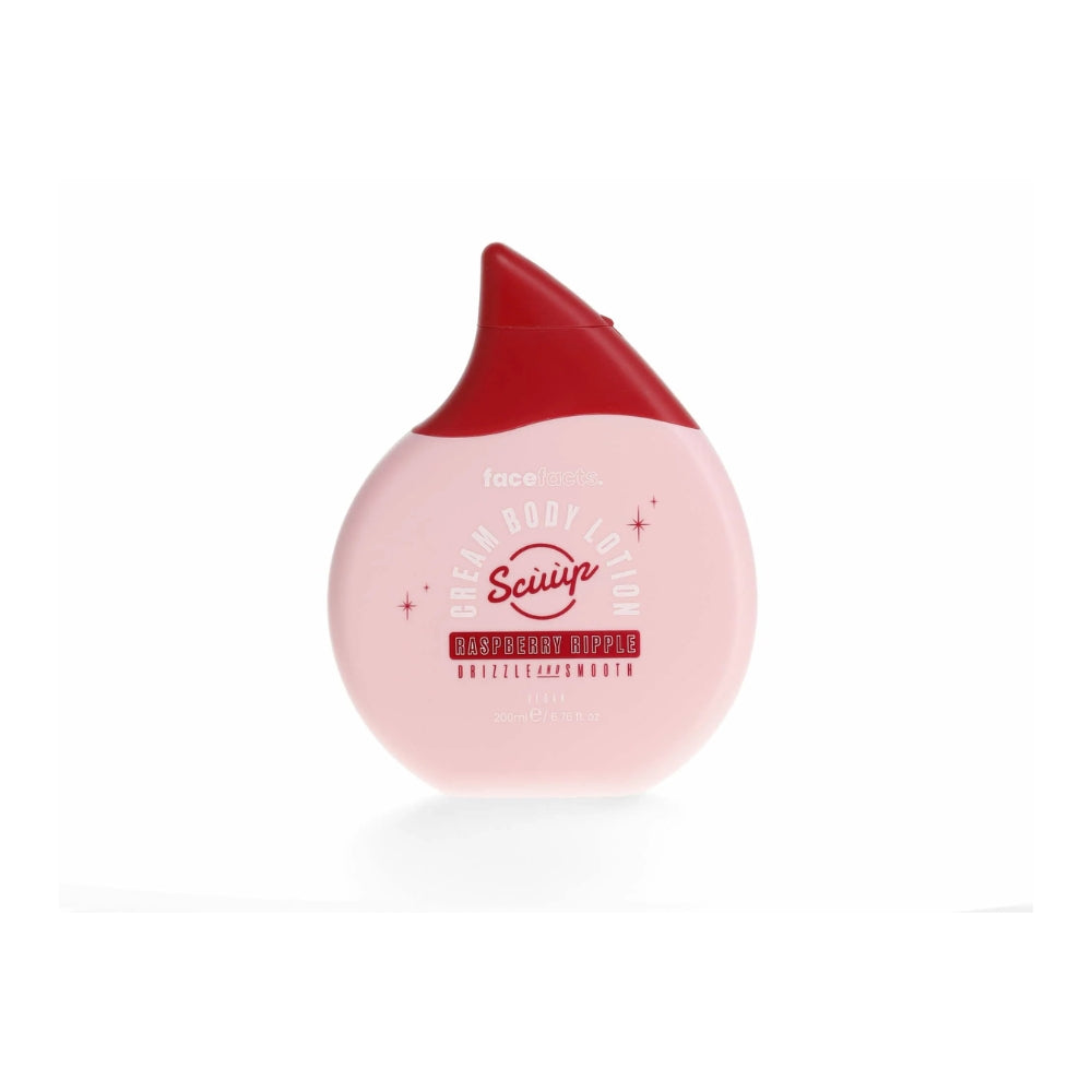 FACE FACTS SCUUP RASBERRY RIPPLE CREAM BODY LOTION 200ML