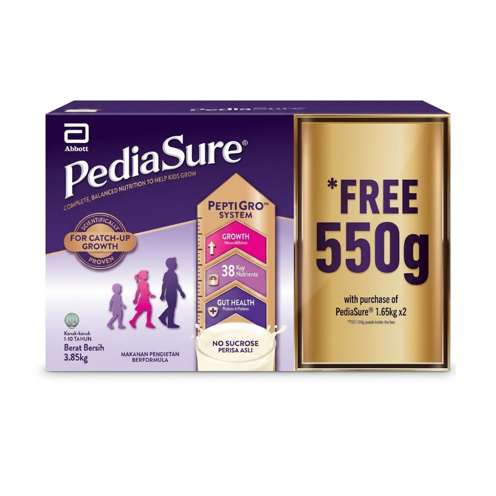 PEDIASURE PEPTIGRO VANILLA 1.65KGX2 + FOC 550G