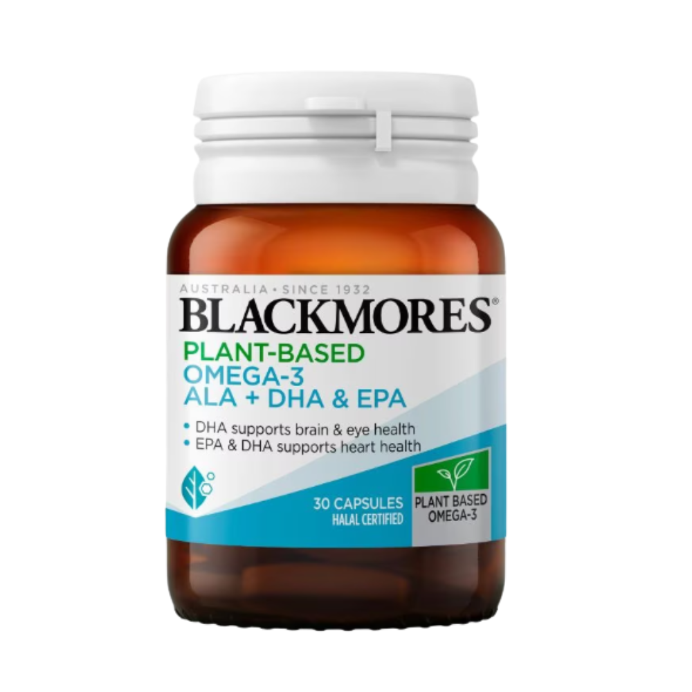 BLACKMORES PLANT-BASED OMEGA-3 ALA+DHA 30S