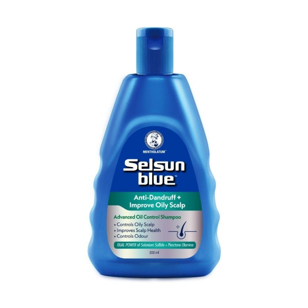 SELSUN BLUE ADVANCED OIL CONTROL ANTI- DANDRUFF & SCALP CARE SHAMPOO 200ML