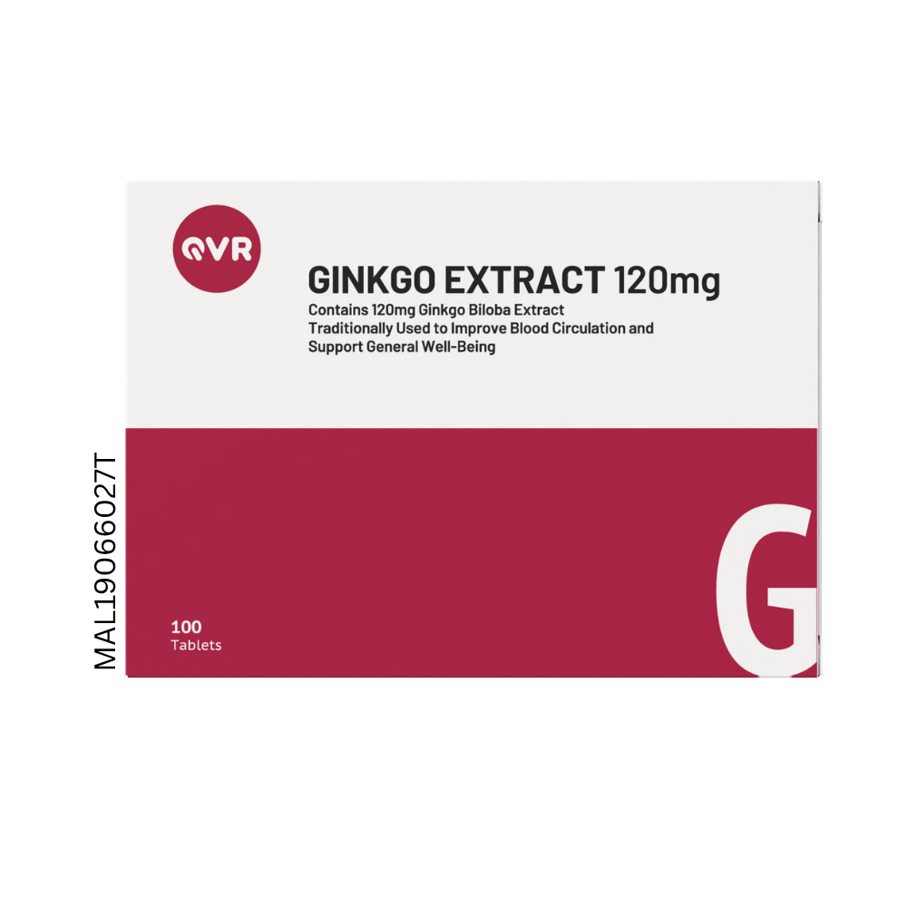 QVR GINKGO EXTRACT 120MG 100S