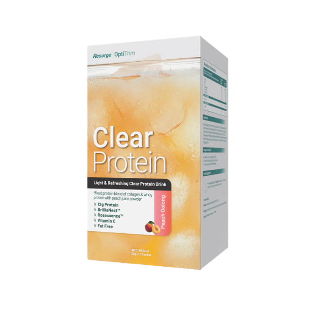 RESURGE OPTITRIM CLEAR PROTEIN PEACH OOLONG 20GX7S