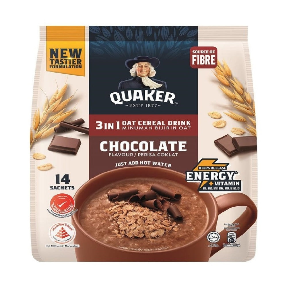 QUAKER 3 IN 1 CHOCOLATE 28G 14S