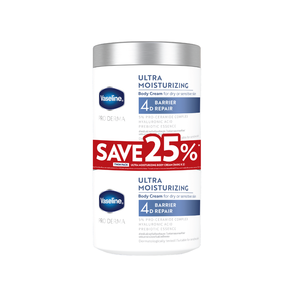 VASELINE PRO DERMA 4 ULTRA MOISTURIZING 360G 2S