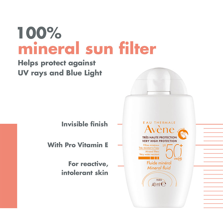 AVENE VERY HIGH PROTECTION MINERAL FLUID SPF50+ 40ML
