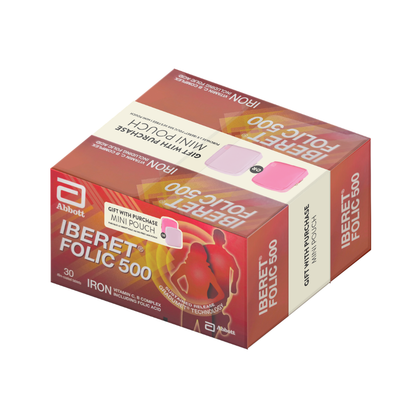 [NOT FOR SALE] IBERET FOLIC 500MG 2X30S +GWP